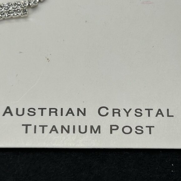 Charlestone Jewelry Set Necklace Earrings Austrian Crystal Faux Pearl Wedding - Picture 4 of 6